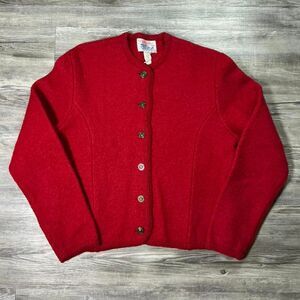 American-vintage Women's Red Cardigan